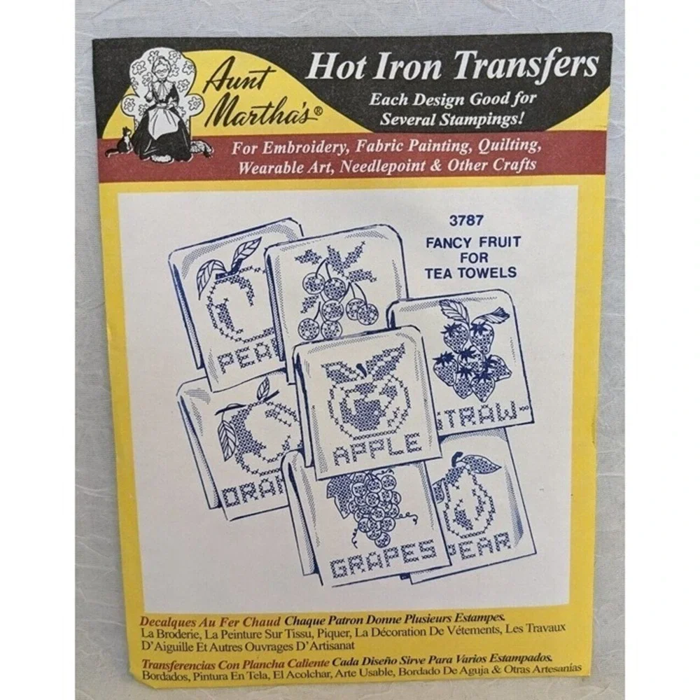 NOS Aunt Martha's Hot Iron Transfers Teapots 3898 3853 3824 3787 3749 3437 Lot 6